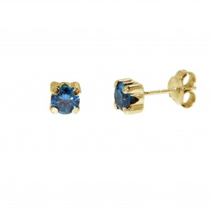 Gold earrings 10kt, 12-4BO